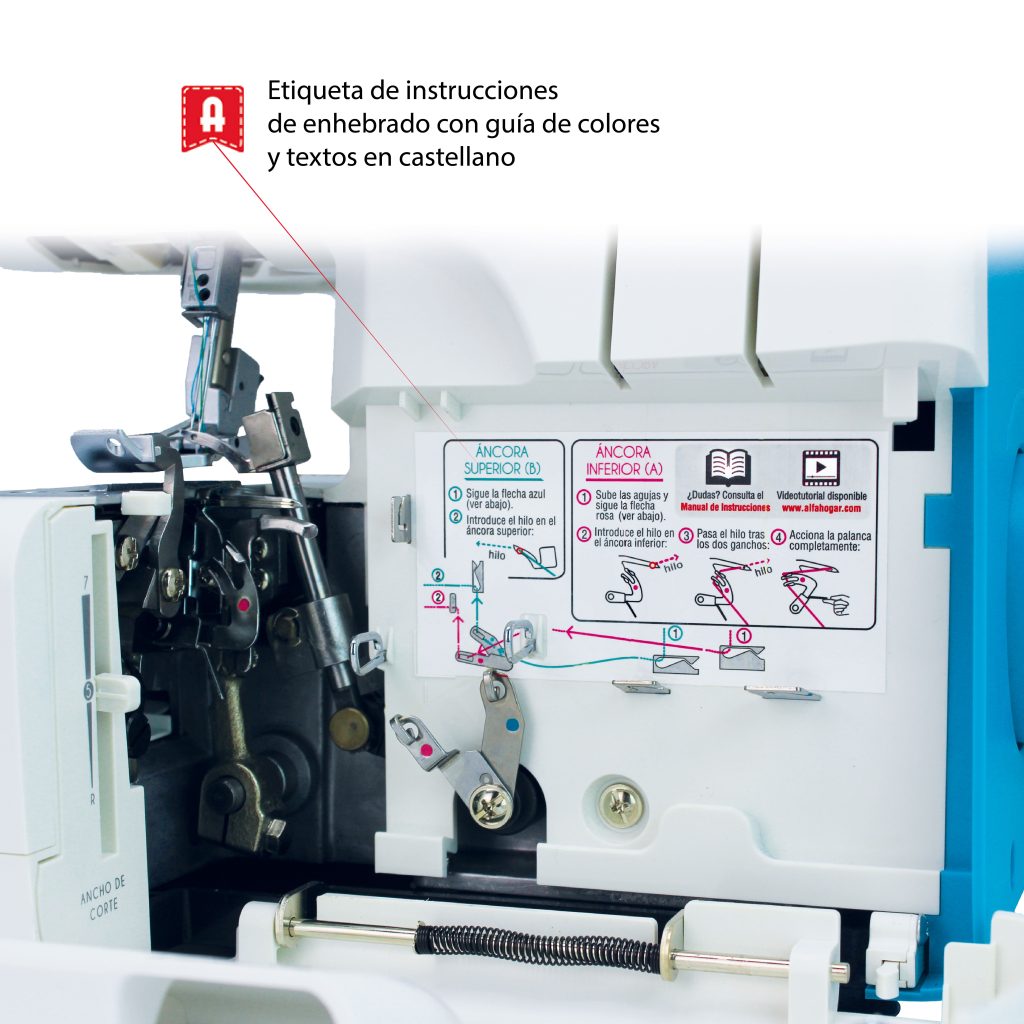 OVERLOCK ALFA 8708 - Imagen 3