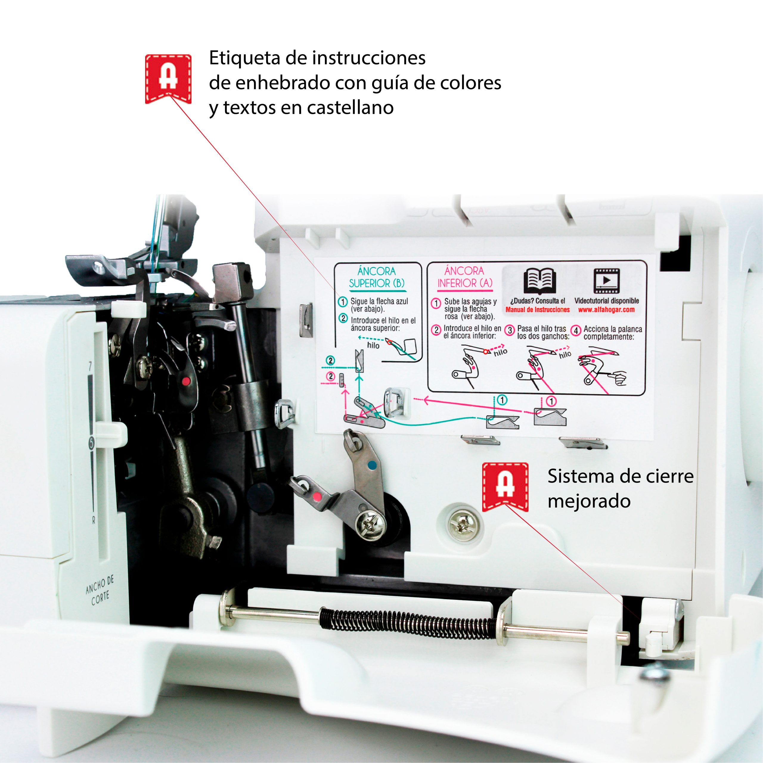 OVERLOCK ALFA 8707 - Imagen 3