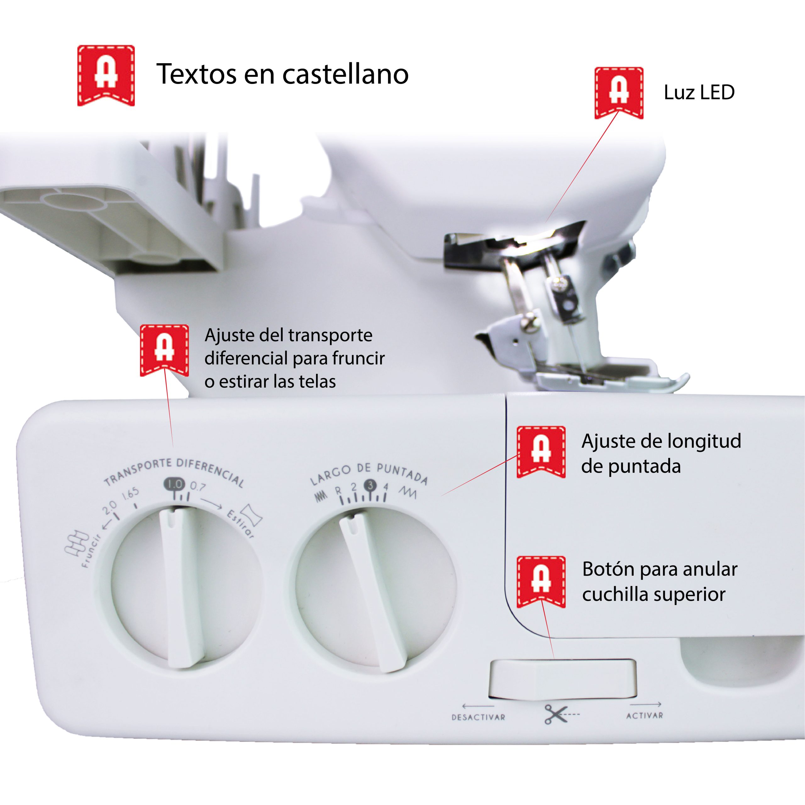 OVERLOCK ALFA 8707 - Imagen 6
